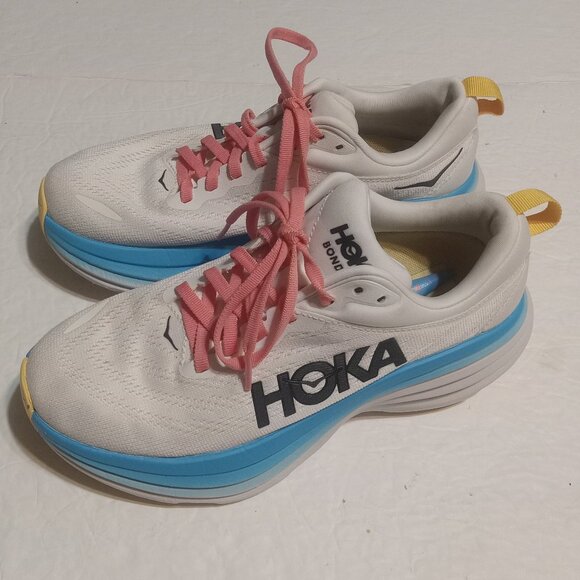 Hoka One One Women's Bondi 8 Running/Walking Shoes 7B 1127952 BSW - Picture 1 of 7
